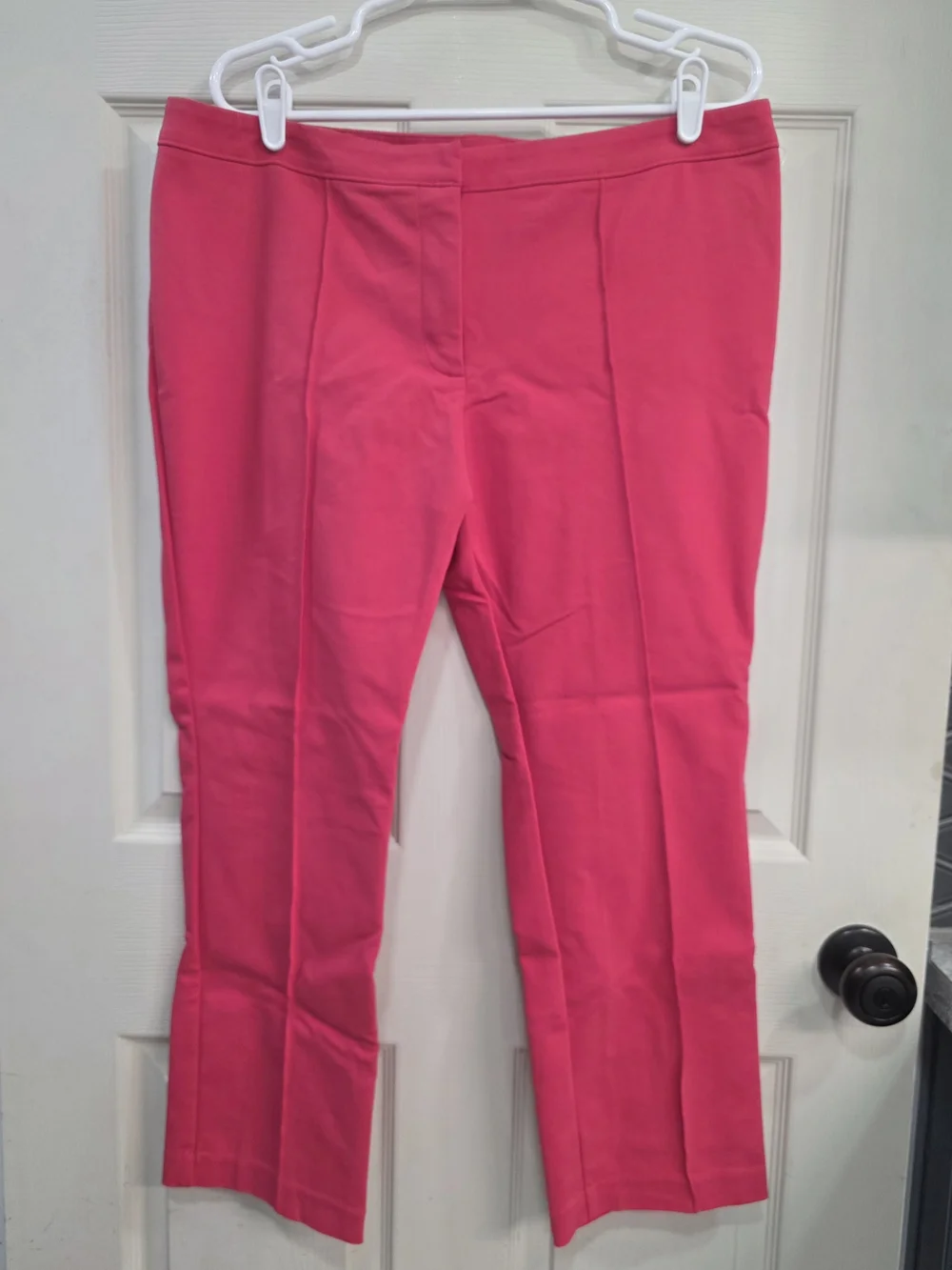 Nicole by Nicole Miller Hot Pink Cropped Slim Pants
